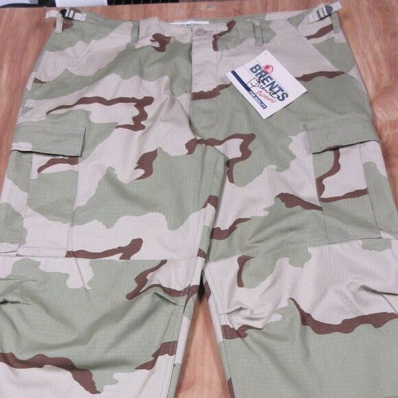 Military Desert Camo Ripstop Tactical Pants Sz XL Double Knee Cargo Utility NWT - Picture 1 of 16